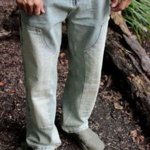 Patched Baggy Pants