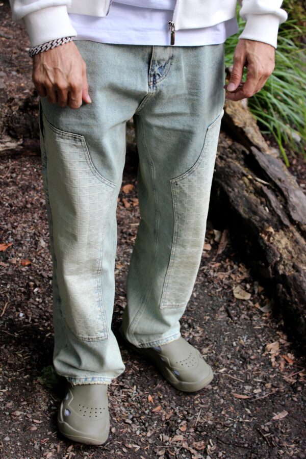 Patched Baggy Pants